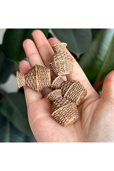 Choice 4pcs 4pcs Miniature Woven Basket, Model House Accessories, Miniature W...