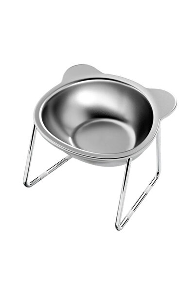 Choice Bowl with Holder ‌304 Stainless Steel Raised Cat Bowl with 15° Elevate...