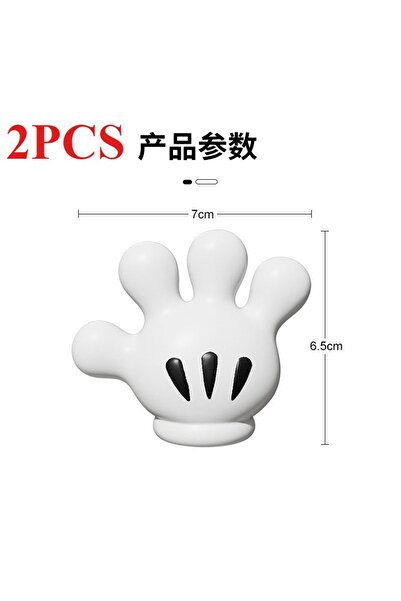 Choice 2PCS Brush Holder Wall Mickey Palm Toothbrush Holder Cute Suction Cup ...