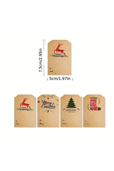 Choice Reference size 300pcs -1 roll 300pcs/Roll Christmas Writable Self-Adhe...