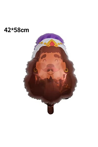 Choice as picture iridescent 1pcs Stand King Heard Balloons Cartoon King Foil...