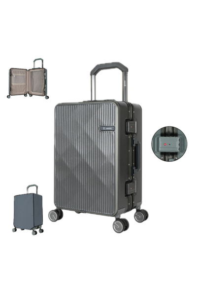 Assoda 20-inch airplane cabin bag, shatterproof with snap lock