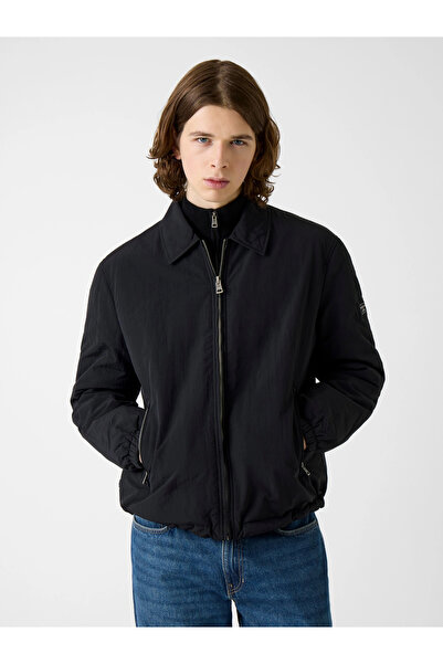Guess Ανδρικό μαύρο μπουφάν GJ με επένδυση από νάιλον M6RL0KWGYL2-JBLK