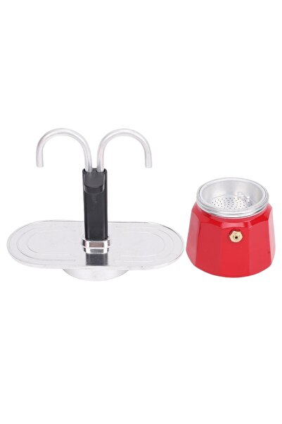 Choice إبريق قهوة سعة 100 مل، كوبان، مصنوع من سبائك الألومنيوم الحمراء، أنبوب...