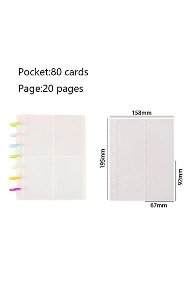 Choice ألبوم صور Kpop شفاف 20 صفحة جديد من INS متعدد الجيوب مع مجلد أوراق فضف...