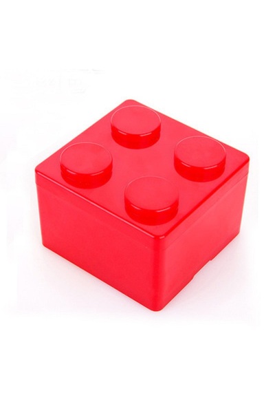 Choice Red-square 1Pc Creative Building Block Storage Box,Perfect For Office,...