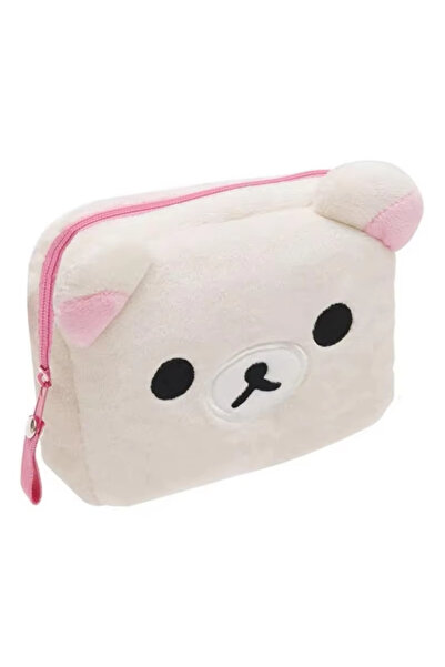 Choice حقيبة تخزين ريلاكوما الجديدة، منظم مكياج لطيف، حقيبة دب كرتوني قطيفة م...