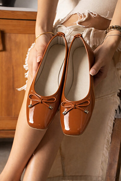 STOCON Taba Rugan М'які балетки з бантиком для жінок, ортопедична легка підош...