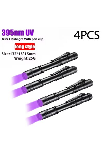 Choice 4 مصابيح يدوية محمولة تعمل بالأشعة فوق البنفسجية بطول موجي 395 نانومتر...