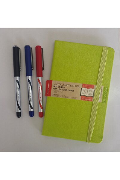 MY MAKE دفتر ملاحظات صغير الحجم بغلاف جلدي صلب مع مجموعة مشابك مطاطية