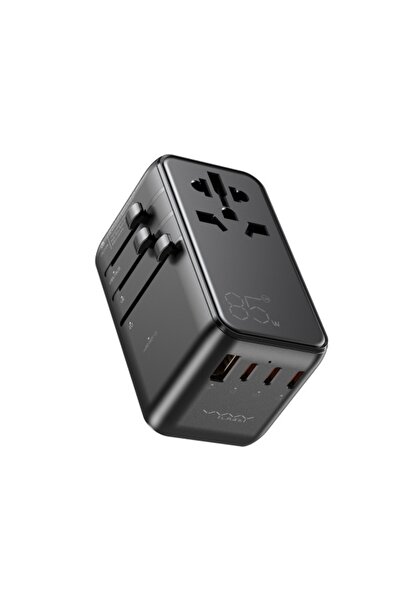 Vyvylabs محول سفر من سلسلة Explorer GaN بأربعة منافذ + شاحن سريع AC بقدرة 85 ...