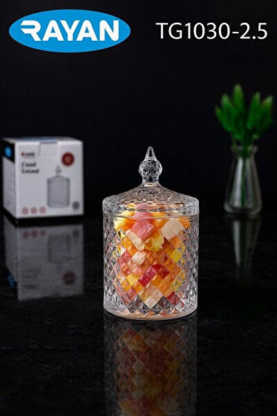 KAMPANYALI Rayan Noktalı Şekilli Mini Kapaklı Şekerlik | Şık Sunumluk Küçük C...