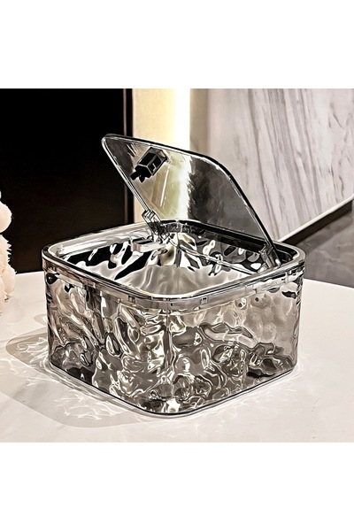 Choice Transparent Grey Hair Accessory Storage Box Large Capacity Transparent...