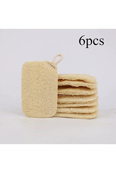 Choice1 6 قطع من إسفنجة التقشير أحادية الطبقة - ليفة طبيعية للتقشير + طبقة دا...