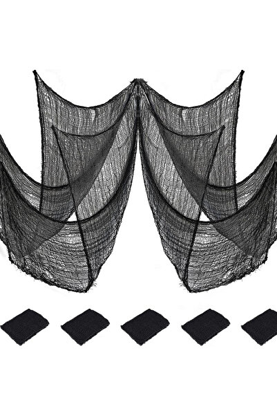 Choice As Pictures Shown Black Halloween Gauze Decoration Haunted House Atmos...