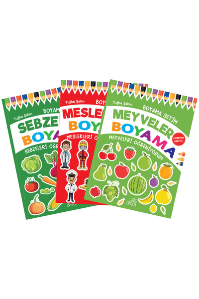 ÇOCUKLAR İÇİN BOYAMA SETİM 3'LÜ