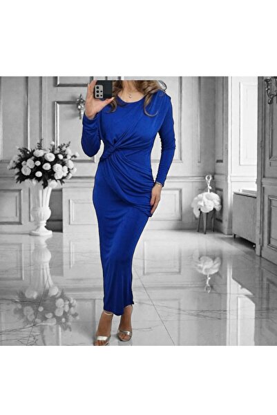 MAXORA SHOP Stretchy lurex dress with shiny effect