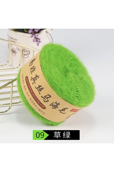 Choice 10 50g/roll 480M Silk Pony Hair Wool Yarn Hand-woven Fine Wool Plush Y...