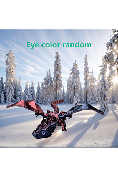 Choice Red 39.5Cm/15.55In 3D Printed Dragon Moveable Joints Animal Model Home...