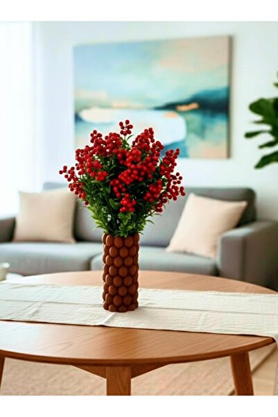 NO BRAND Knop Bubble Dokulu Dekoratif Vazo