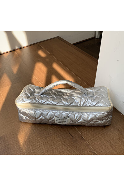 Choice حقيبة تخزين مجفف الشعر ذات السعة الكبيرة من بي فاشن، حقيبة مستحضرات تج...