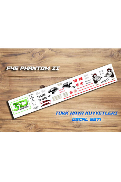 3DROBOTECH F4E Phantom II Türk Hava Kuvvetleri Decal Seti
