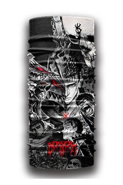 NIFF ; BERSERK ANİME 1 Motorcu Buff Maske Outdoor Boyunluk Unisex Bandana