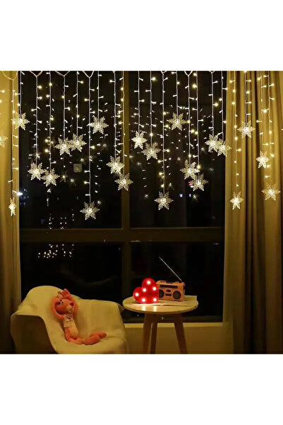Choice EU Plug 220V Warm white 4M 96Led Christmas Home Decor Snowflake String...
