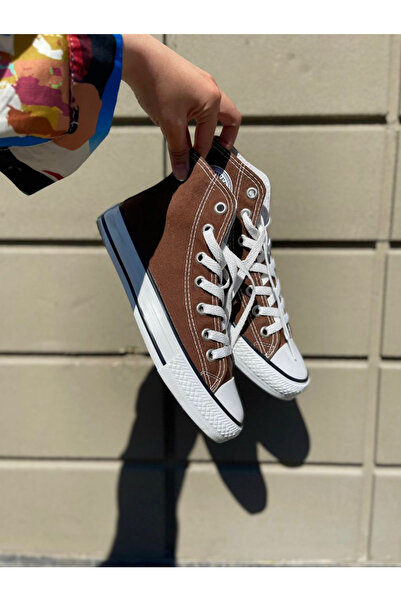 Morpembej Keten Uzun Bilekli Unisex Spor Ayakkabı Sneaker Kaymaz Taban Ortpedik