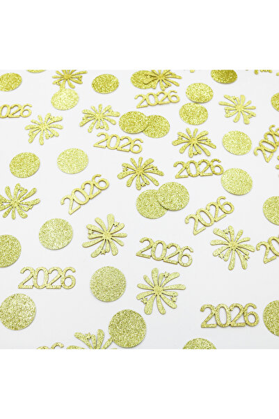 Choice 100pcs 100Pcs Glitter Gold 2026 New Year Confetti - New Years Eve Part...