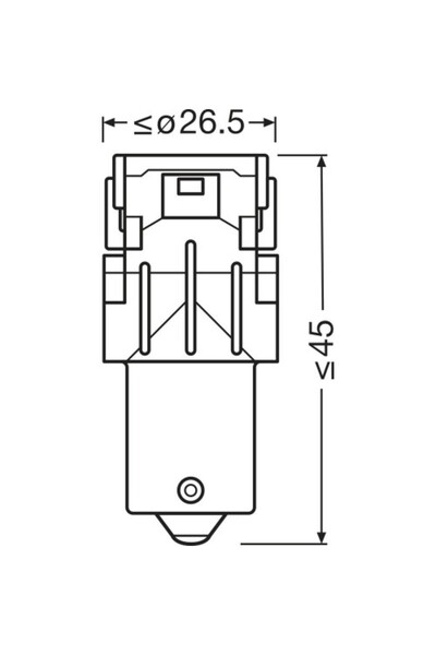 ams-OSRAM Set 2 Becuri Auxiliare Cu LED 12V P21W White 6000K Bli Osram