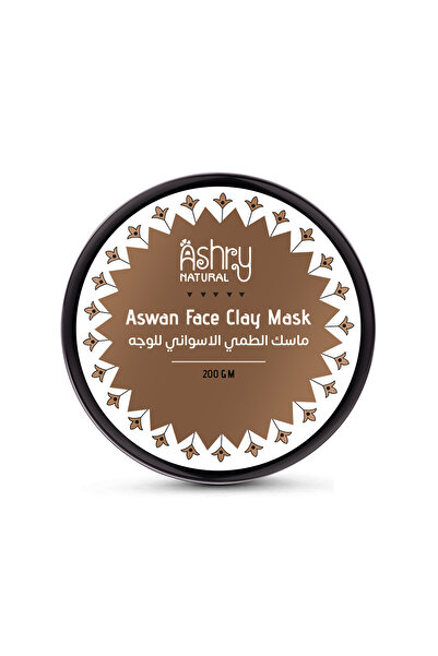 Ashry NATURAL ماسك الطمي الأسواني الطبيعي للوجه لتنظيف عميق وتنقية المسام وال...