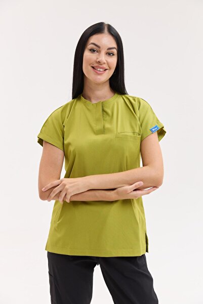 Dr. Mitra بدلة طبيب ممرضة جراحية موديل برلين قماش قابل للتمدد للسيدات