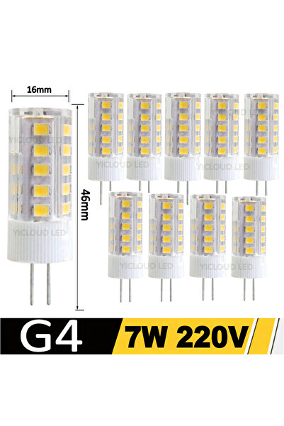 Choice Cold White G4 7W 220V 10Pcs G4 LED light 7W AC 220V 230V 240V G4 LED L...