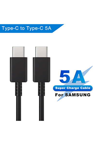 Choice كابل من النوع C إلى النوع C بطول 1 متر، أسود، 45 واط، لكابل الشحن السر...