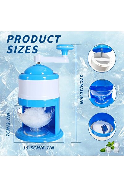 Choice آلة سلاش محمولة قطعة واحدة، تعمل بذراع تدوير يدوي، مثالية لسحق الثلج، ...