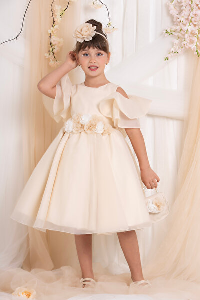 SÜSLÜ PİNK KİDS GIRL EVENING DRESS