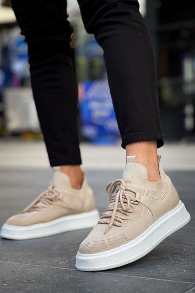 Lucy Shoes Yg2408 Fusion Men's Casual Lace-Up Knitwear Sports Sneaker Shoes T...