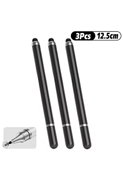 Choice Black 3PCS 3/1Pcs Smart Tablet Phone Universal 2 In 1 Capacitive Stylu...