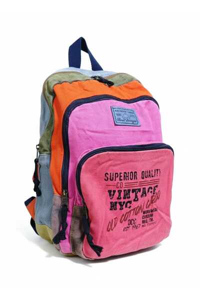 old cotton cargo NEW PATCHWORK RENKLİ Sırt Çantası