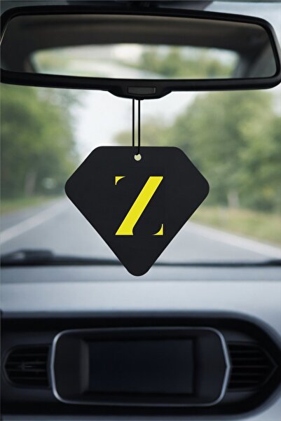 PROMOSYONİK Z Harf Tasarımlı Bahar Esintisi Dekoratif Araç Kokusu ve Aksesuarı