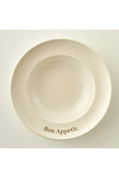 Bella Maison Bon Appetit Porselen Makarna Tabağı Krem (28 cm)