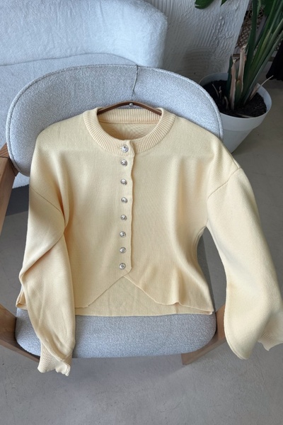 Poliyance Zoey Sarı Hırka