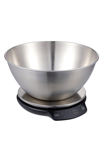 Klausberg Kitchen Scale with Bowl KB 7939, 5Kg, Bluetooth, App,LED,TARE,Liqui...