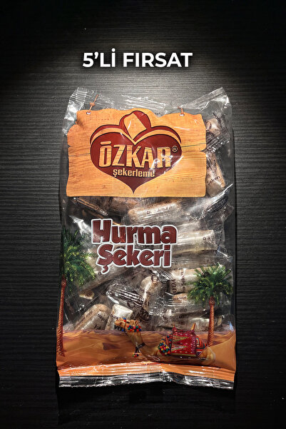 ÖZKAR ŞEKERLEME 5 adet Hurma Aromalı Şeker 350 g