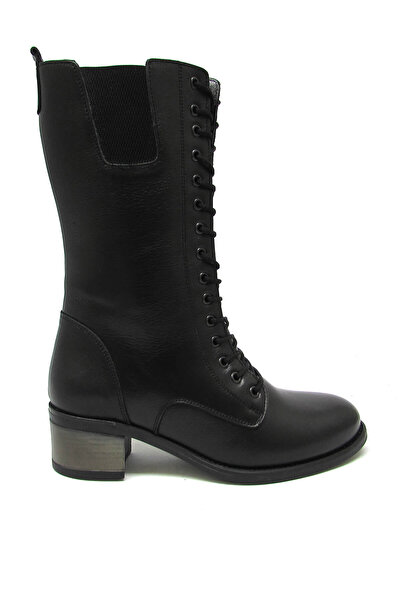 Pepita Kadın Postal Deri Bot Siyah SRLR8963