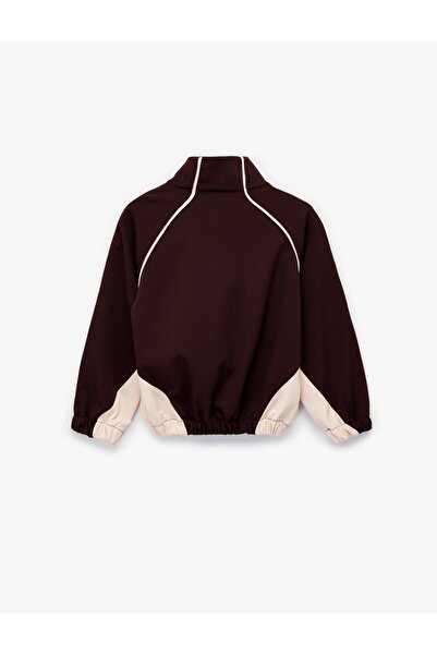 Koton Jachetă cu fermoar, cu mâneci lungi și guler înalt, colorblock, pentru ...