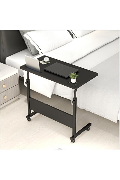 Generic طاولة سرير قابلة للتعديل مقاس 60 سم انش للابتوب والكمبيوتر مع صينية ع...