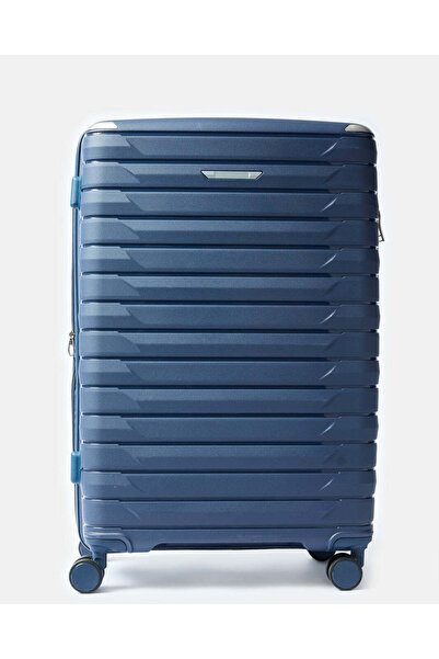 REDTAG حقائب سفر زرقاء بعجلات (28 بوصة)