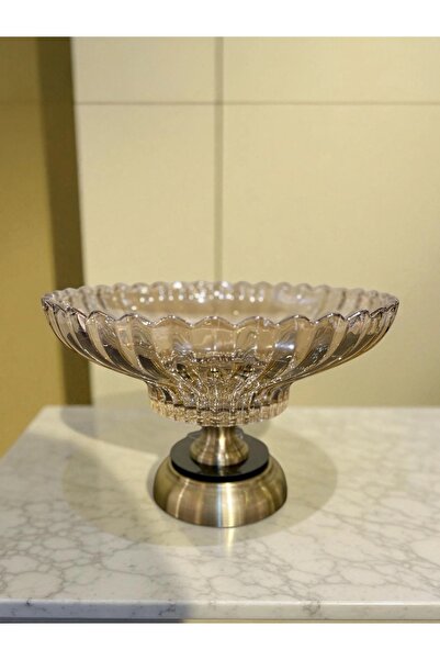 HaRe Home Ayaklı Yuvarlak Cam Meyvelik